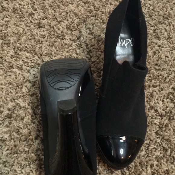 Impo Shoes Impo Black 4in Heeled Bootie Style Shoe Nwot Poshmark